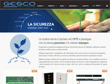 Tablet Screenshot of gesco.it